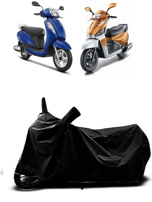 SK AUTO Two Wheeler Cover for Mahindra(Gusto, Black)
