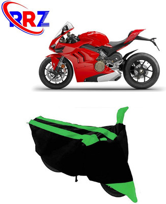 RRZ Waterproof Two Wheeler Cover for Ducati(Panigale, Black, Green)