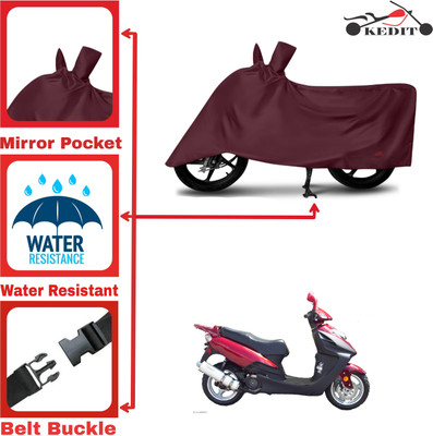 KEDIT Two Wheeler Cover for Mahindra(Flyte, Maroon)