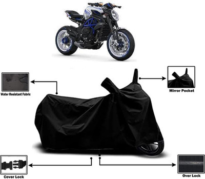 Amexride Two Wheeler Cover for MV Agusta(Dragster800 RR, Black)