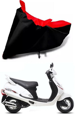 DeepShakshi AUTOMOTIVE Waterproof Two Wheeler Cover for Mahindra(Duro, Red, Black)