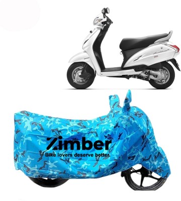 ZIMBER Two Wheeler Cover for Honda(Activa 3G, Blue)