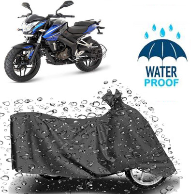 Autoinnovation Waterproof Two Wheeler Cover for Bajaj(Pulsar NS200, Grey)