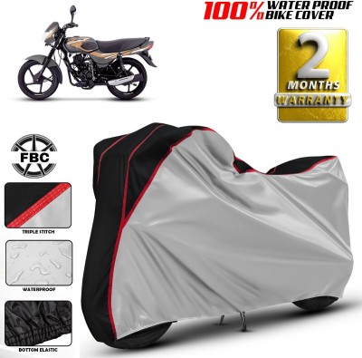 FBC Waterproof Two Wheeler Cover for Bajaj(CT 100, Silver)