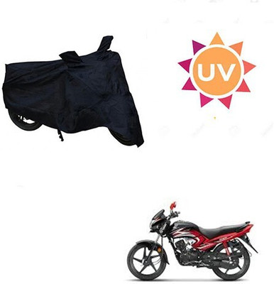 Mdstar Waterproof Two Wheeler Cover for Honda(Dream Yuga, Black)
