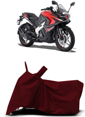 VESMEI Two Wheeler Cover for Bajaj(Pulsar 200NS FI, Red)