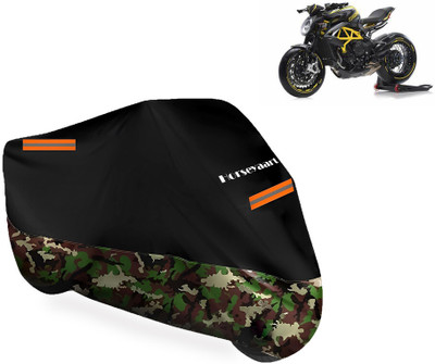 Horseyaart Waterproof Two Wheeler Cover for MV Agusta(Dragster800 RR, Multicolor)