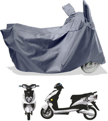 Amexride Two Wheeler Cover for Kinetic(Zing, Grey)