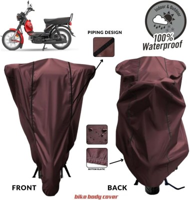 MADAFIYA Two Wheeler Cover for TVS(XL 100 Comfort, Maroon, Black)