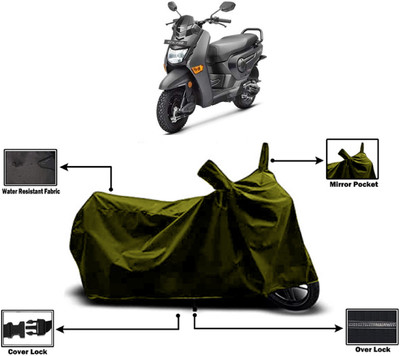 Amexride Two Wheeler Cover for Honda(Cliq, Green)