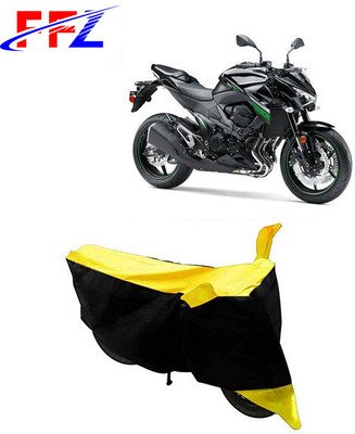 FFZ Waterproof Two Wheeler Cover for Kawasaki(Z800, Black, Yellow)
