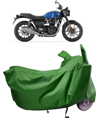 Amexride Two Wheeler Cover for Triumph(Street Twin, Maroon)