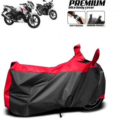 smwzxyu Waterproof Two Wheeler Cover for TVS(Apache, Red)