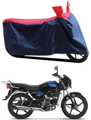 AASHTIK MART Two Wheeler Cover for Hero(Splendor Plus, Red, Blue)