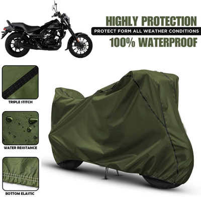 Shiv Kanha Waterproof Two Wheeler Cover for Bajaj(Avenger, Green)