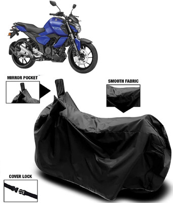 MMSSTAR Waterproof Two Wheeler Cover for Yamaha(FZ FI, Black)