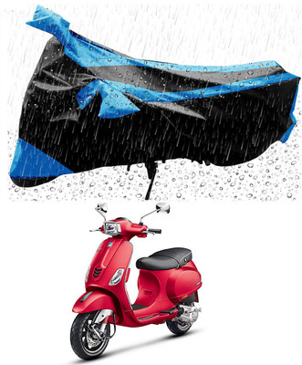 Furious3D Two Wheeler Cover for Piaggio(Vespa SXL 150, Blue, Black)