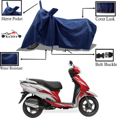 KEDIT Two Wheeler Cover for Universal For Bike(Wego, Blue)