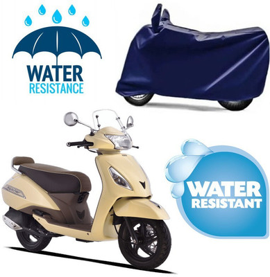 Mdstar Waterproof Two Wheeler Cover for TVS(Jupiter Grande, Blue)