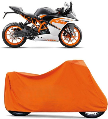 DeepShakshi AUTOMOTIVE Waterproof Two Wheeler Cover for KTM(RC 200, Orange)