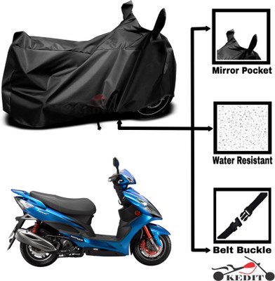 KEDIT Two Wheeler Cover for Hero(Electric Zippy, Black)