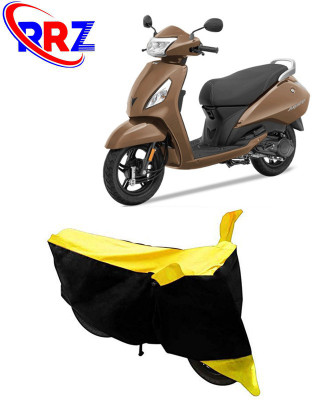 RRZ Waterproof Two Wheeler Cover for TVS(Jupiter, Black, Yellow)