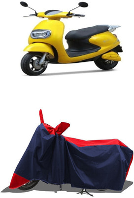 SUGASHRI Waterproof Two Wheeler Cover for Techo Electra(Emerge, Red, Blue)