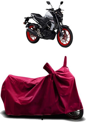 AASHTIK AMRT Two Wheeler Cover for Yamaha(MT 15, Maroon)