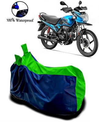 Autofly Waterproof Two Wheeler Cover for Hero(Passion Pro, Blue, Green)