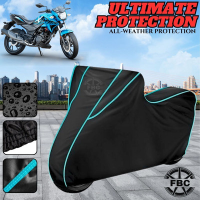AUTOCAD Waterproof Two Wheeler Cover for Honda(CBZ, Black, Blue)