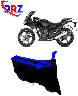 RRZ Waterproof Two Wheeler Cover for Hero(Karizma, Black, Blue)