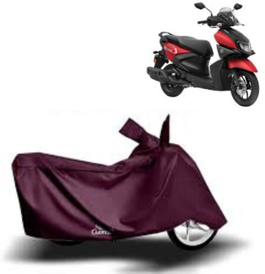 Mdstar Waterproof Two Wheeler Cover for Yamaha(Ray ZR, Maroon)