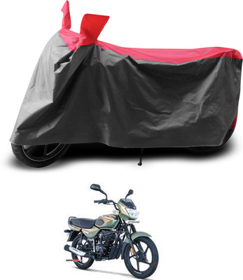 PAGORA Waterproof Two Wheeler Cover for Bajaj(CT100, Grey, Red)