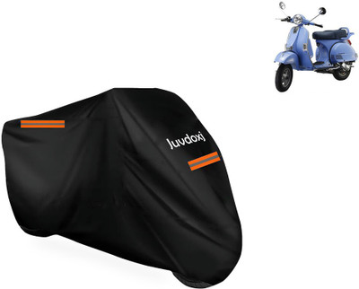 Juvdoxj Waterproof Two Wheeler Cover for LML(Star Euro, Black)