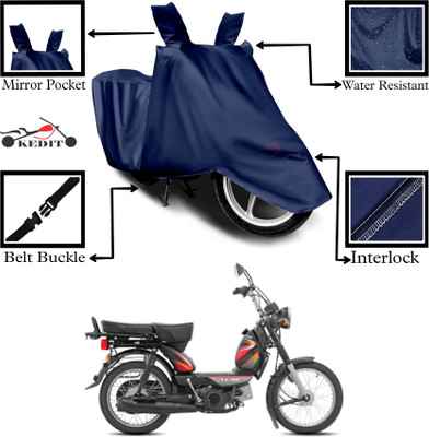 KEDIT Two Wheeler Cover for TVS(XL 100 Comfort, Blue)