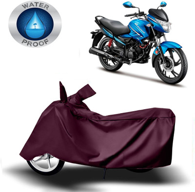 DeepShakshi AUTOMOTIVE Waterproof Two Wheeler Cover for Hero(Glamour, Maroon)