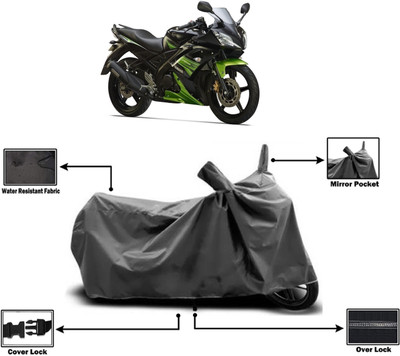 Amexride Two Wheeler Cover for Yamaha(YZF R15S, Grey)