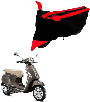DeepShakshi AUTOMOTIVE Two Wheeler Cover for Piaggio(Vespa SXL, Black, Red)