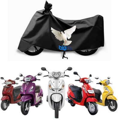 BigFly Two Wheeler Cover for Hero(Duet 125 CC BS6, Black)