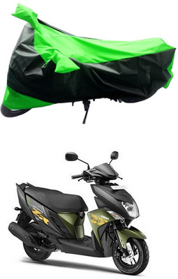Mdstar Waterproof Two Wheeler Cover for Yamaha(Ray ZR, Green, Black)