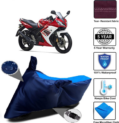MISSION COLLECTION Waterproof Two Wheeler Cover for Yamaha(R15, Blue)