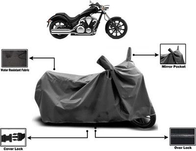 Amexride Two Wheeler Cover for Honda(VT 1300CX, Grey)