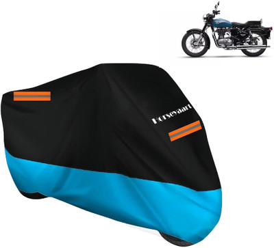 Horseyaart Waterproof Two Wheeler Cover for Royal Enfield(Bullet 350 New BS6, Blue)