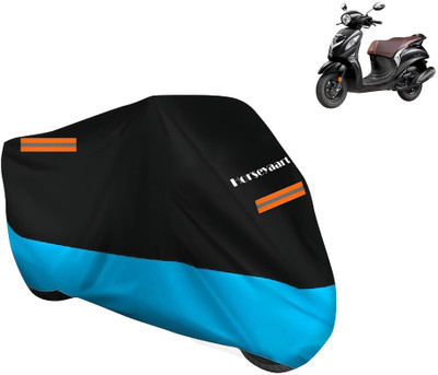 Horseyaart Waterproof Two Wheeler Cover for Yamaha(Fascino, Blue)
