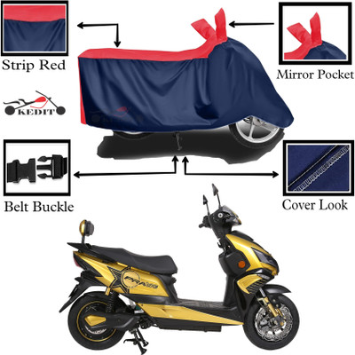 KEDIT Two Wheeler Cover for Okinawa(Cruiser BS6, Red, Blue)