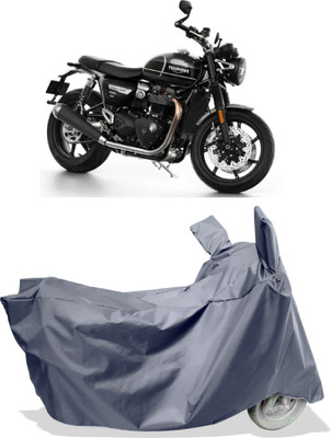 Amexride Two Wheeler Cover for Triumph(Speed Twin, Grey)