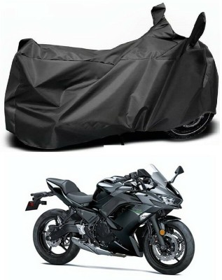 Ascension Two Wheeler Cover for Kawasaki(Ninja 650 BS6, Black)