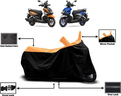 Amexride Two Wheeler Cover for Yamaha(RayZR 125 Fi, Orange)