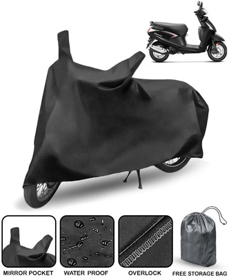 HMS Two Wheeler Cover for Hero(Pleasure, Black)