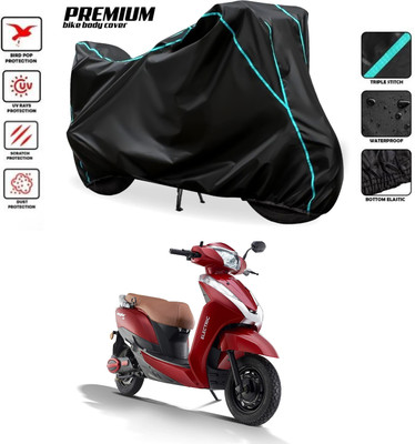 PAGORA Waterproof Two Wheeler Cover for Ampere(Magnus BS6, Black)